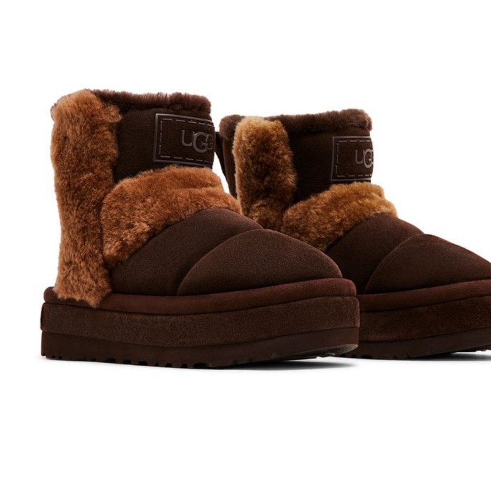 UGG Brown Shearling Boots- chillapeak